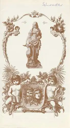 Stadttheater Bremerhaven, Walter Ruppel, Dietmar Buchholz, Georg Suhr: Programmheft Julie Schrader GENOVEVA  oder DIE WEIßE HIRSCHKUH Spielzeit 1976 / 77 Heft 18 (18). 