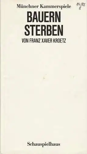 Düsseldorfer Schauspielhaus, Anna Badora, Mathias Eichhorn, Ingoh Brux, Michael Volk, Antje Johanning, Michael Pieck, Sonja Rothweiler: Programmheft Urs Widmer TOP DOGS Premiere 27. Septembern 1997 Kleines Haus Spielzeit 1997 / 98 (18). 