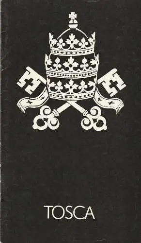 Städtische Theater Karl-Marx-Stadt, Gerhard Meyer, Volkmar Leimert: Programmheft Giacomo Puccini TOSCA Premiere 27. Juni 1975 Spielzeit 1974 / 75 (18). 