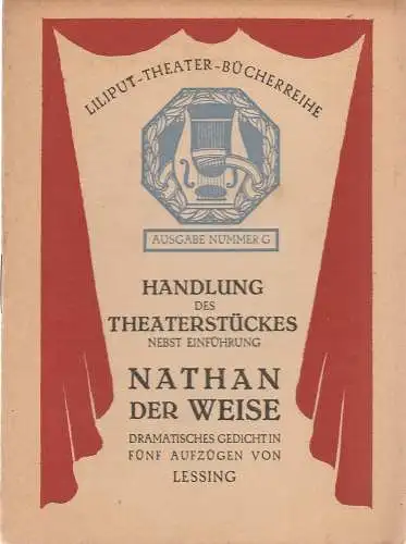 Liliput: Liliput Theater Bücherreihe Ausgabe Nummer G (18). 