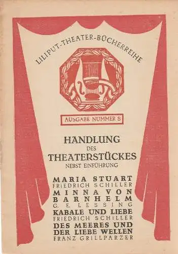 Liliput: Liliput Theater Bücherreihe Ausgabe Nummer S (18). 