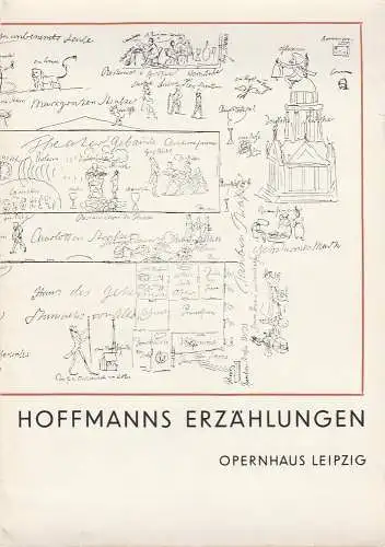 Städtische Theater Leipzig, Karl Kayser, Hans Michael Richter, Dierich Wolf, Isolde Hönig: Programmheft Jacques Offenbach HOFFMANNS ERZÄHLUNGEN Opernhaus Am Karl-Marx-Platz Spielzeit 1967 / 68 Heft 22 (18). 