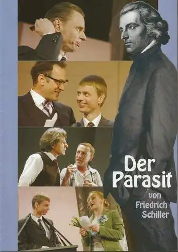 EURO-STUDIO, Konzertdirektion Landgraf, Birgit Landgraf, Ilse Nickel, Christa-Renate Thutewohl, Jochen Klenk ( Szenenfotos ): Programmheft Friedrich Schiller DER PARASIT Premiere 16.2.2005 Stadthalle Lahr Spielzeit 2004 / 2005 (18). 