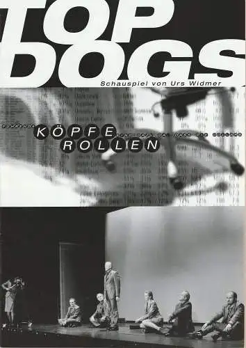 EURO-STUDIO, Konzertdirektion Landgraf, Birgit Landgraf: Programmheft Urs Widmer TOP DOGS Premiere 7.1.1999 Theater der Stadt Schweinfurt (18). 