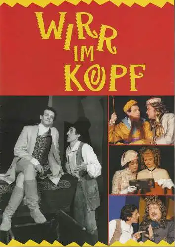 EURO-STUDIO, Konzertdirektion Landgraf, Birgit Landgraf, Joachim Hiltmann ( Szenenfotos ): Programmheft Moliere WIRR IM KOPF Premiere 24. Februar 1998 Theater am Aegi Hannover Spielzeit 1997 / 98 (18). 