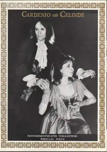 EURO-STUDIO, Konzertdirektion Landgraf, Birgit Landgraf, Wolfgang Zurborn ( Szenenfotos ): Programmheft Andreas Gryphius CARDENIO UND CELINDE Spielzeit 1990 / 91 / 92 (18). 