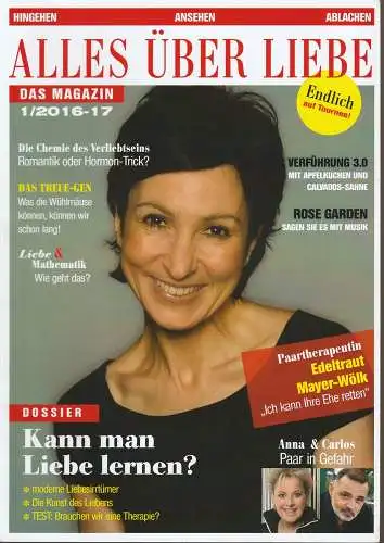 Tournee Theater Thespiskarren, Ulrike Brambeer, Theater der Altmark, Alexander Netschajew: Programmheft Stephan Eckel ALLES ÜBER LIEBE Premiere 23. September 2016 Stadttheater Amberg (18). 
