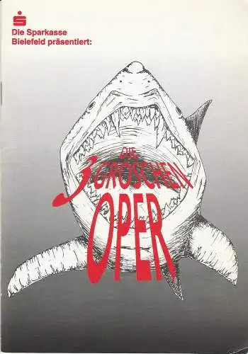 Theater  der Stadt Bielefeld, Heiner Bruns, Andrea Faschina: Programmheft Bertolt Brecht / Kurt Weill DIE DREIGROSCHENOPER Premiere 14. Februar 1998 Stadttheater Spielzeit 1997 / 98 Heft 13 (18). 