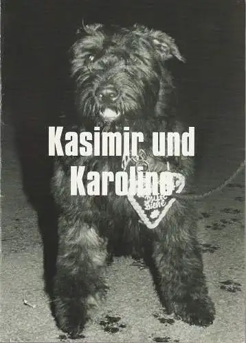 Münchner Volkstheater, Christian Stückl, Volker Bürger: Programmheft Ödön von Horvath KASIMIR UND KAROLINE Premiere 24. September 2004 Spielzeit 2004 / 2005 Heft 1 (18). 