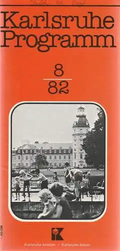 Verkehrsverein Karlsruhe, Günther Heyden: Karlsruhe Programm 8 / 82 (18). 