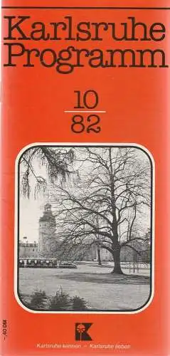 Verkehrsverein Karlsruhe, Günther Heyden: Karlsruhe Programm 10 / 82 (18). 