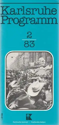 Verkehrsverein Karlsruhe, Günther Heyden: Karlsruhe Programm 2 / 83 (18). 