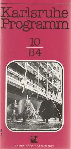 Verkehrsverein Karlsruhe, Günther Heyden: Karlsruhe Programm 10 / 84 (18). 