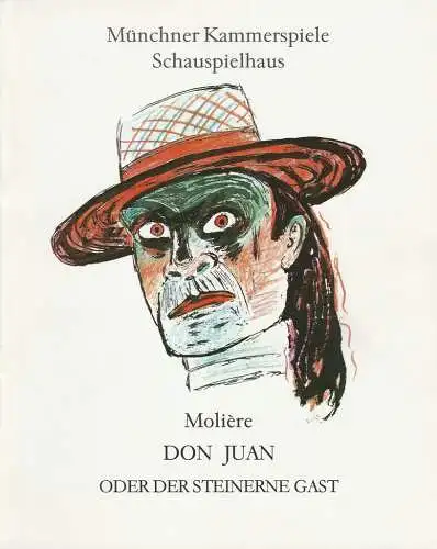 Münchner Kammerspiele, Dieter Dorn, Hans-Joachim Ruckhäberle, Laura Olivi, Wolfgang Zimmermann: Programmheft DON JUAN von Moliere. Premiere 20. März 1991 Spielzeit 1990 / 91 Heft 3 (18). 