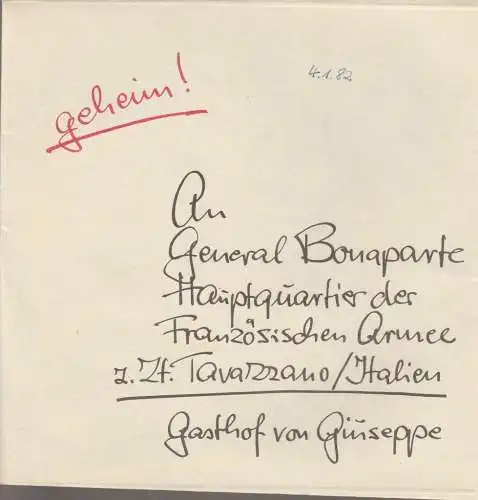 Theater im Palast, Vera Oehlschlegel, Manuel Neuendorf, Dieter Kirchhof, Gerhard Kruschel: Programmheft George Bernard Shaw DER MANN DES SCHICKSALS Premiere 27. November 1981 6. Spielzeit 1981 (18). 