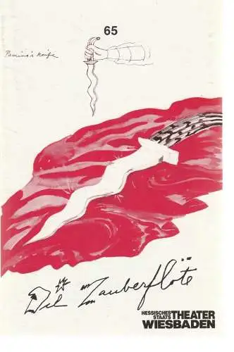 Hessisches Staatstheater Wiesbaden, Claus Leininger: Programmheft Wolfgang Amadeus Mozart DIE ZAUBERFlÖTE Premiere 25. Dezember 1989 Spielzeit 1989 / 90 Programmbuch Nr. 65 (18). 