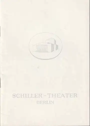 Schiller Theater, Boleslaw Barlog, Albert Beßler: Programmheft Bernard Shaw DIE HEILIGE JOHANNA Spielzeit 1964 / 65 Heft 120 (18). 