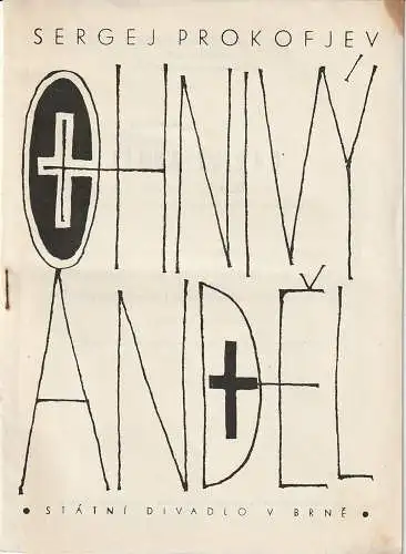 Soubor Opery Statni Divadlo V Brne: Programmheft Sergej Prokofjev OHNIVY ANDEL Premiera 20. 4. 1963 Janackove divadle (18). 