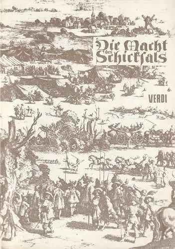 Theater der Stadt Cottbus, Ursula Fröhlich, Joachim Großkreutz: Programmheft Giuseppe Verdi DIE MACHT DES SCHICKSALS Premiere 20. Februar 1971 Spielzeit 1970 / 71 Nr. 8 (18). 