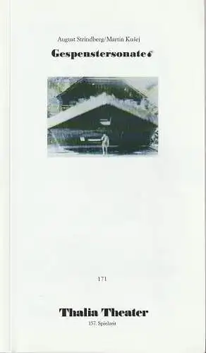 Thalia Theater Hamburg, Jürgen Flimm, u.a., Sebastian Huber: Programmheft August Strindberg / Martin Kusej GESPENSTERSONATE Premiere 11. März 2000 Spielzeit 1999 / 2000 (18). 