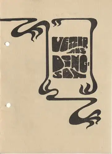 Theater Rudolstadt, Horst Liebig, Marita Bahr: Programmheft Eduard Künneke DER VETTER AUS DINGSDA Spielzeit 1987 / 88 Nr. 4 (18). 