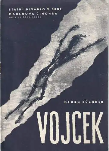 Statni Divadlo v Brne, Mahenova Cinohra: Programmheft Georg Büchner VOJCEK Primiera 17. Listopadu 1962 (18). 