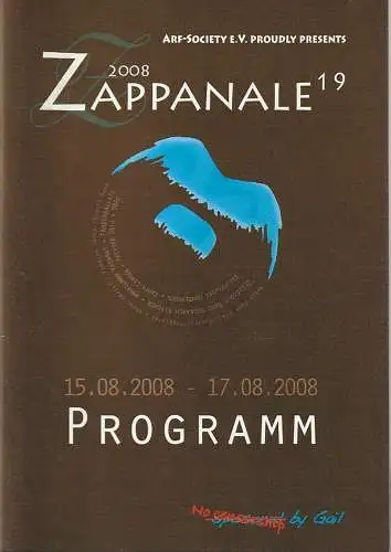 Arf-Society, Thomas Dippel: Programmheft ZAPPANALE 19 15.08. - 17.08. 2008 (18). 