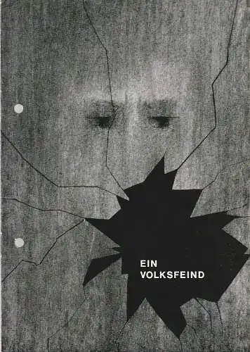 Landesbühne Niedersachsen Nord Wilhelmshaven, Rudolf Stromberg, Yvonne Sturzenegger: Programmheft Henrik Ibsen EIN VOLKSFEIND Spielzeit 1965 - 1966 Heft 10 (18). 