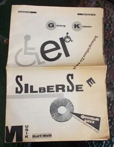 Schauspielhaus Zürich, Opernhaus Zürich, Neue Schauspiel AG, Gerd Heinz, Joachim Johannsen: Programmheft Georg Kaiser / Kurt Weill DER SILBERSEE Spielzeit 1982 / 83 Nr. 11 (18). 