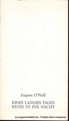 O´Neill Eugene, Noelte Rudolf: Eines langen Tages Reise in die Nacht. Premiere 27. April 1975 Programmheft Deutsches Schauspielhaus in Hamburg (18). 
