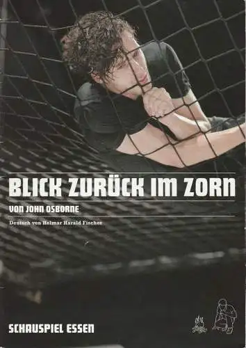 Schauspiel Essen, Anselm Weber, Anna Haas: Programmheft John Osborne BLICK ZURÜCK IM ZORN Premiere 27. September 2009 Casa Programmplakat (18). 