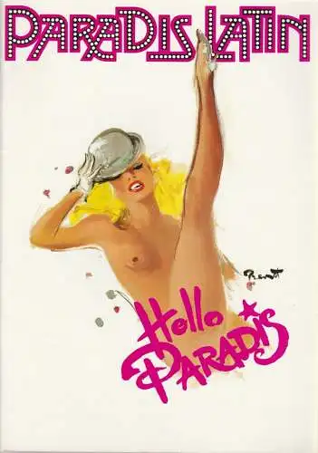 Paradis Latin Paris, Jean Kriegel, Stephane Kriegel: Programmheft Hello Paradis (18). 