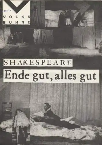 Volksbühne am Rosa Luxemburg Platz, Fritz Rödel, Otto Fritz Hayner, Ernstgeorg Hering, Harald Warmbrunn ( Probenfotos ), Frank H. Brumme ( Probenfoto ): Programmheft William.. 