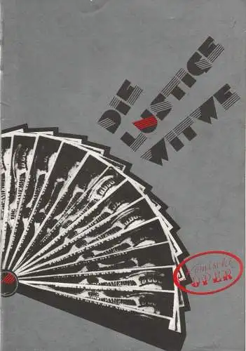 Komische Oper Berlin, Eberhard Schmidt, Hans Schavernoch: Programmheft Franz Lehar DIE LUSTIGE WITWE Spielzeit 1985 / 86 (18). 