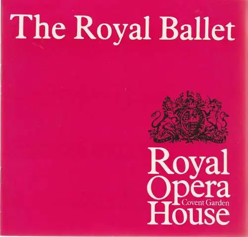 The Royal Ballett, The Royal Opera House Covent Garden London, Kulturdirektion Berlin, Künstler-Agentur der DDR, Volkmar Draeger, Wolfgang Kühnelt: Programmheft Jules Massenet MANON Gastspiel in der Deutschen Staatsoper Berlin 1. Mai 1985 (18). 