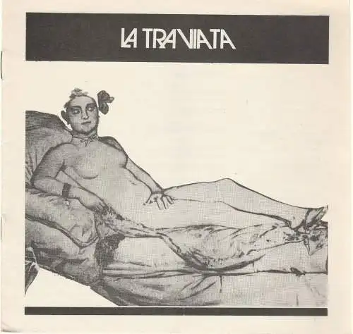 Kleist Theater Frankfurt Oder, Jürgen Fricke, Evelyn Rosemann, Wilfried Bugzel, Bernd Sinterhauf: Programmheft Giuseppe Verdi LA TRAVIATA Nr. 5 des Spieljahres 1985 (18). 
