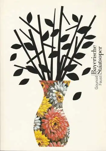 Bayerische Staatsoper, Sir Peter Jonas, Hanspeter Krellmann, Ingrid Zellner, Peter Heilker, Rainer Karlitschek: Programmheft Charles Gounod FAUST Premiere 28. Februar 2000 Nationaltheater Spielzeit 1999 / 2000 Programmbuch (18). 
