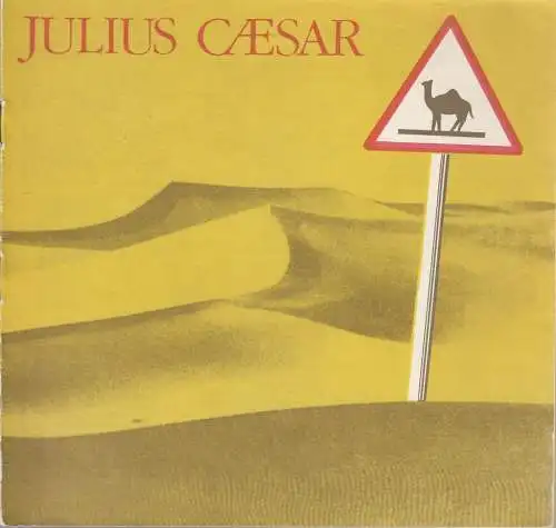 Kleist-Theater Frankfurt Oder, Jürgen Fricke, Rainer Vangermain, Wilfried Bugzel: Programmheft Georg Friedrich Händel JULIUS CAESAR Spieljahr 1985 Nr. 9 (18). 