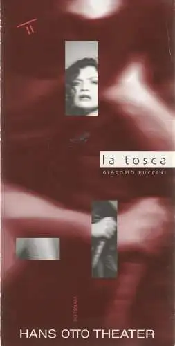 Hans Otto Theater Potsdam, Stephan Märki, Michael Dißmeier, Annika Knab: Programmheft Giacomo Puccini LA TOSCA Premiere 10. März 1995 Theaterhaus Am Alten Markt (18). 