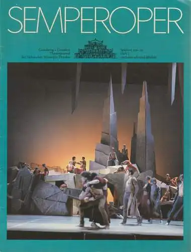 Sächsische Staatsoper Dresden, Wolfgang Pieschel, Ekkehard Walter, Barbara Lehmann: SEMPEROPER Theaterjournal der Sächsischen Staatsoper Dresden Spielzeit 1991 / 92 Heft 5 (18). 