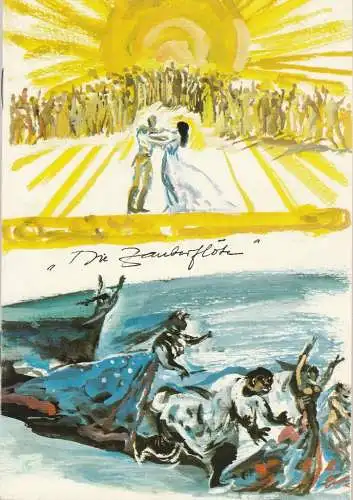 Deutsche Staatsoper Berlin, Janos Liebner, Wilfried Werz ( Illustrationen ), Wolfgang Jerzak, Rolf Kanzler: Programmheft Wolfgang Amadeus Mozart DIE ZAUBERFLÖTE (18). 
