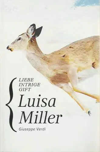 Staatsoper Stuttgart, Albrecht Puhlmann, Angela Beuerle, Volker Kühn: Programmheft Giuseppe Verdi LUISA MILLER Premiere 26. September 2010 Spielzeit 2010 / 2011 (18). 