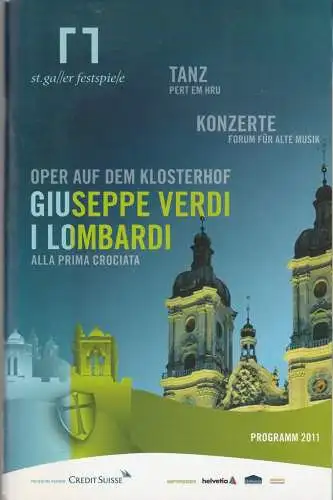 Genossenschaft Konzert und Theater St. Gallen, Werner Signer, Peter Heilker, Ann Katrin Cooper, u.a: Programmheft St. Galler Festspiele Programm 2011 (18). 