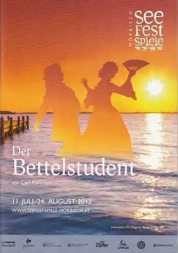 Seefestspiele Mörbisch 2013, Dagmar Schellenberger, Juliane Piontek, Evelyn Bäck, Elke Zierler, Helga Payr, Jerzy Bin ( Fotos ): Programmheft Carl Millöcker DER BETTELSTUDENT Premiere 11. Juli 2013 (18). 