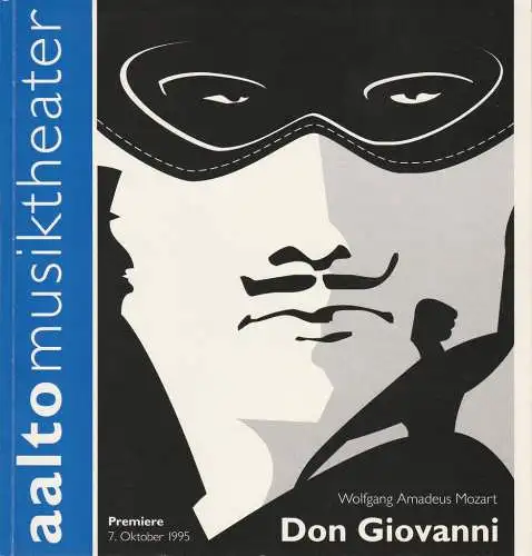 Theater und Philharmonie Essen, Otmar Herren, Wolf-Dieter Hauschild, Wolfgang Binal, Bernward Kraft: Programmheft Wolfgang Amadeus Mozart DON GIOVANNI Premiere 7. Oktober 1995 Aalto Musiktheater Spielzeit 1995 / 96 (18). 