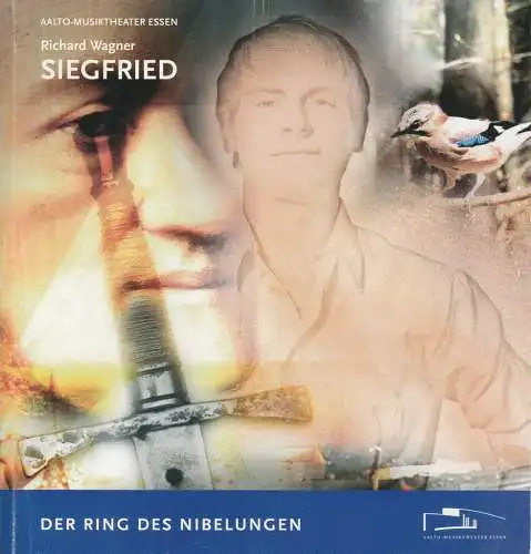Theater und Philharmonie Essen, Berger Bergmann, Stefan Soltesz, Bettina Barz, Nils Szcepanski, Thomas Aurin ( Inszenierungsfotos ): Programmheft Richard Wagner SIEGFRIED Premiere 10. Oktober 2009 Aalto Musiktheater Essen Spielzeit 2009 / 2010 (18). 