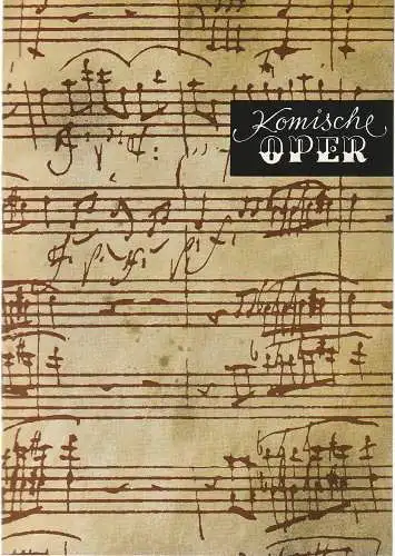 Komische Oper Berlin: Programmheft 5. SINFONIEKONZERT DES ORCHESTERS DER  KOMISCHEN OPER 1. März 1973 Spielzeit 1972 / 73 (18). 