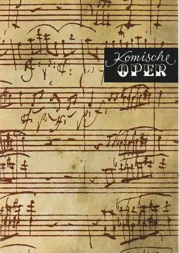 Komische Oper Berlin, Christina Laabs: Programmheft 3. SINFONIEKONZERT DES ORCHESTERS DER  KOMISCHEN OPER 13. + 14. Dezember 1973 Spielzeit 1972 / 73 (18). 