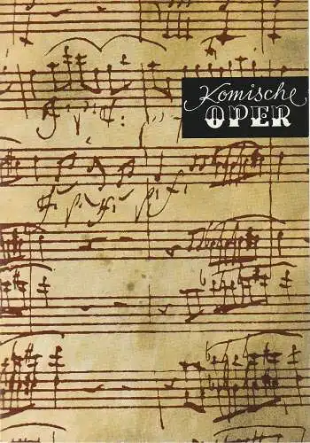 Komische Oper Berlin, Christina Laabs: Programmheft 6. SINFONIEKONZERT DES ORCHESTERS DER  KOMISCHEN OPER 7. März 1974 Spielzeit 1973 / 74 (18). 