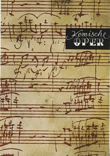 Komische Oper Berlin, Arwid Lagerpusch (Foto): Programmheft 6. SINFONIEKONZERT DES ORCHESTERS DER  KOMISCHEN OPER 11. März 1976 Spielzeit 1975 / 76 (18). 